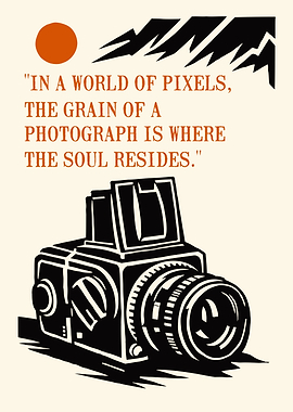 Analog Photography Soul Quote Poster