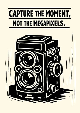 Analog TLR Camera Poster