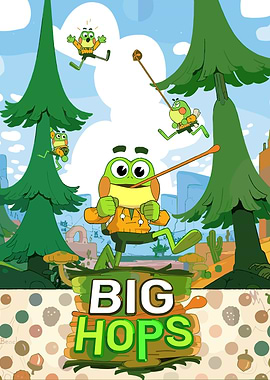 Big Hops Cartoon Frogs Adventure