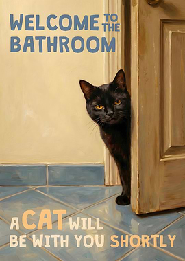 Welcome to the Bathroom Cat
