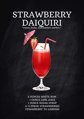 Strawberry Daiquiri Cocktail Recipe