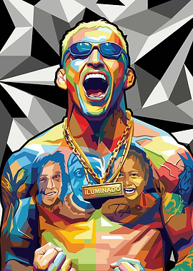 Charles Oliveira Colorful Pop Art Portrait