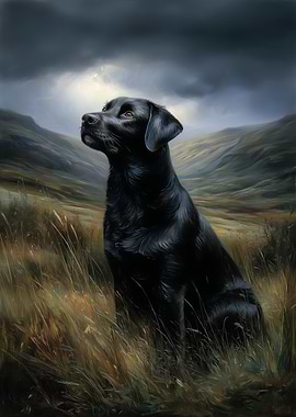 Black Labrador in Highland