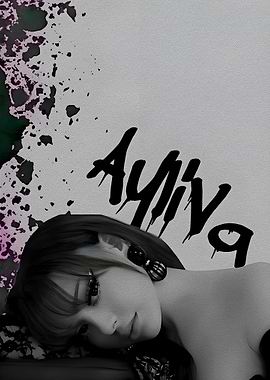 Ayliva Portrait with Ink Splatter