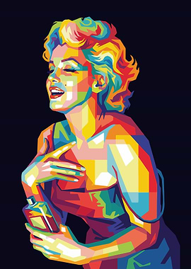Marilyn Monroe Pop Art Portrait