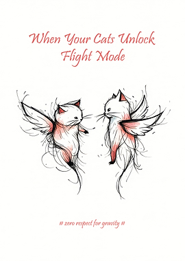 Cats Unlock Flight Mode Illustration