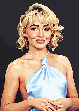 Sabrina Carpenter Portrait Digital Art