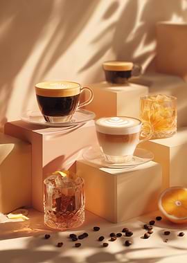 Coffee and Drinks Still Life