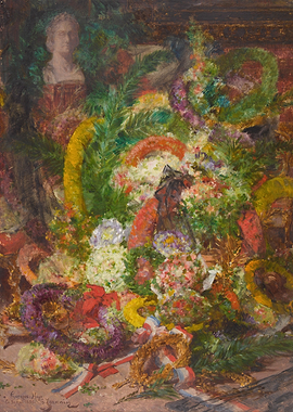 Floral Wreaths and Bust Painting