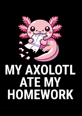 Axolotl Ate My Homework Cartoon