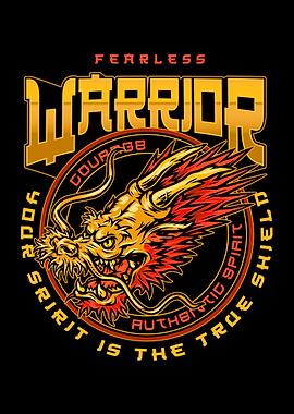 Fearless Warrior Dragon Graphic