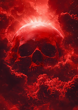 Red Skull in Cosmic Clouds
