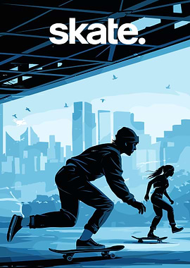 Skateboarding in the City