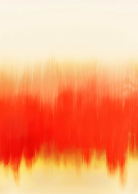 Abstract Red and Yellow Gradient Painting