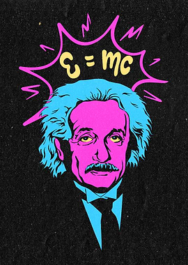 Einstein with E=mc²