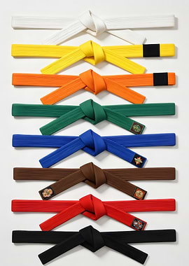 Martial Arts Belts Progression