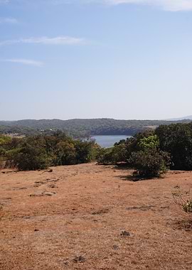 Quiet Earth and Distant Waters Under an Open Sky
