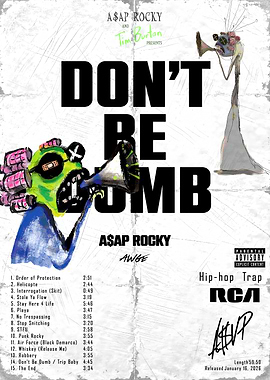 A$AP Rocky - Don't Be Dumb Cover