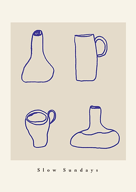 Slow Sundays Still Life Illustration