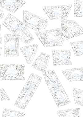 Abstract Geometric Diamonds Pattern with Marble Texture