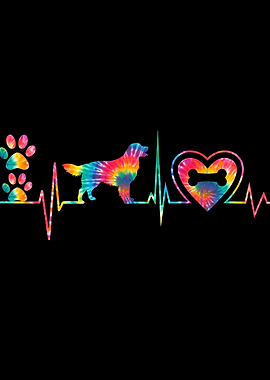 Tie-dye Dog Heartbeat