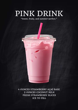 Pink Drink Poster