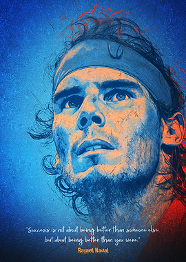 Rafael Nadal Art Poster