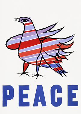 Peace Dove with Stripes