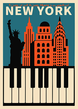 New York Jazz Poster