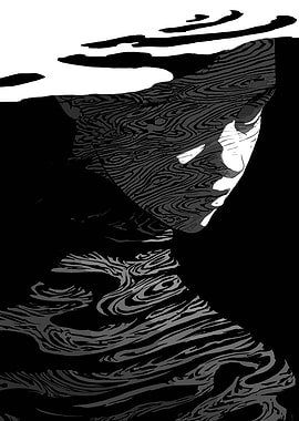 Monochrome Water Reflection Portrait