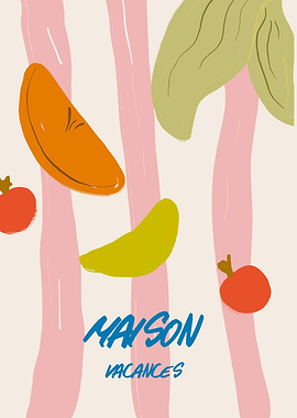 Maison Vacances: Abstract Fruit Illustration