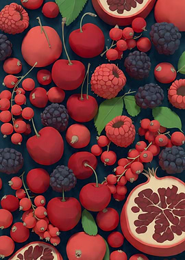 Red Fruit Still Life