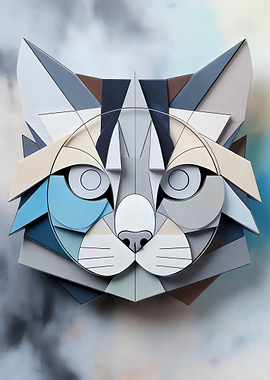 Cat Geometric Portrait