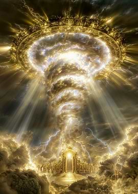 Heavenly Gate with Golden Light