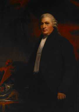 Portrait of a man in black coat