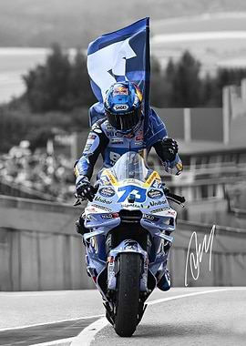 Alex Marquez Motorcycle Racer Victory