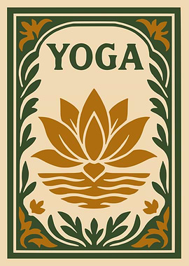 Yoga Lotus Flower Illustration