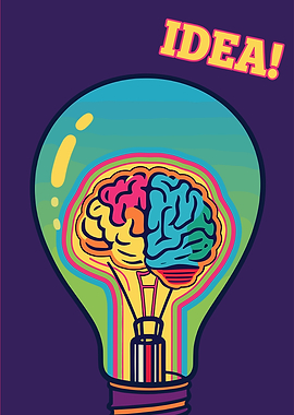 Brainstorming Idea Lightbulb Illustration