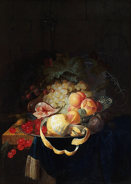 Still Life with Fruit and Glass