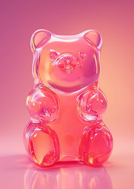 Gummy Bear Candy Pink