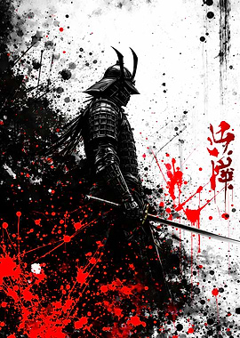 Samurai Warrior Splatter