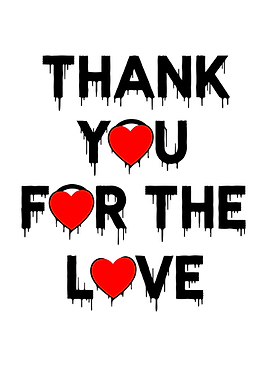Thank You For The Love Graphic