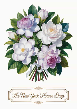 Magnolia Bouquet for The New York Flower Shop