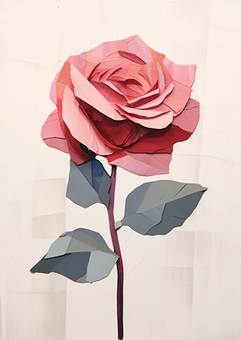 Abstract Rose Painting