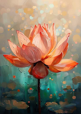 Lotus Flower Painting