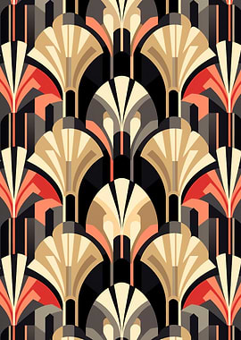 Art Deco Fan Pattern