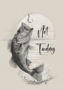 Bass Fishing Art Today Illustration