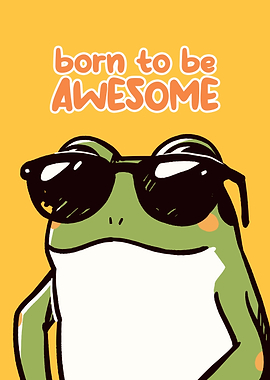 Awesome Frog with Sunglasses