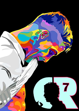 Cristiano Ronaldo Colorful Portrait