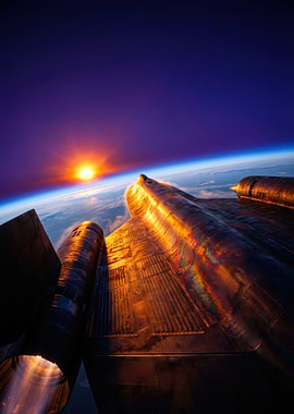 SR-71 Blackbird at Sunrise